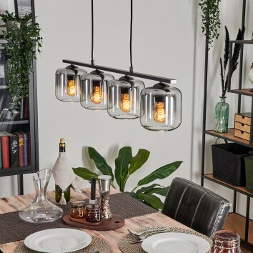 Lauden Lampa Wisząca Szkło 15cm Przezroczysty, Przydymiony, 4-punktowe Lauden Lampa Wisząca Szkło 15cm Przezroczysty, Przydymiony, 4-punktowe