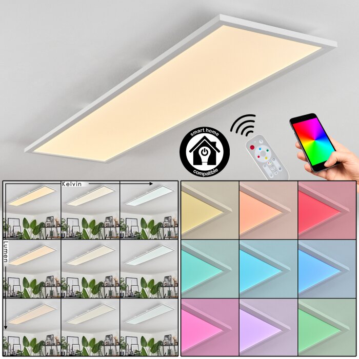 Vex Lampa Sufitowa LED Biały, 1-punktowy, Zdalne sterowanie Vex Lampa Sufitowa LED Biały, 1-punktowy, Zdalne sterowanie
