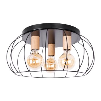 Orosmayo Lampa Sufitowa jasne drewno, 3-punktowe