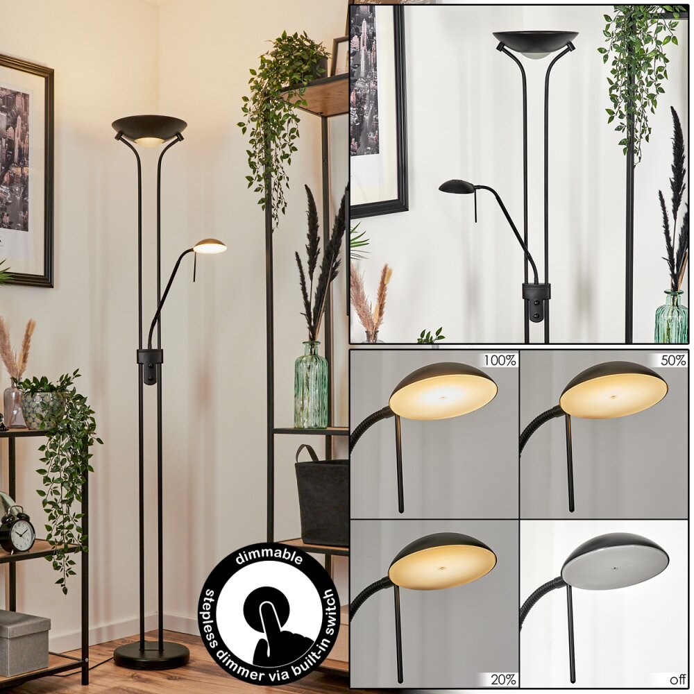 Biot Lampa Stojąca LED Czarny, 2-punktowe main product photo
