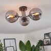 Cabalonga Lampa Sufitowa Czarny, 3-punktowe