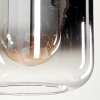 Lauden Lampa Wisząca Szkło 25cm Chrom, Przezroczysty, Przydymiony, 1-punktowy
