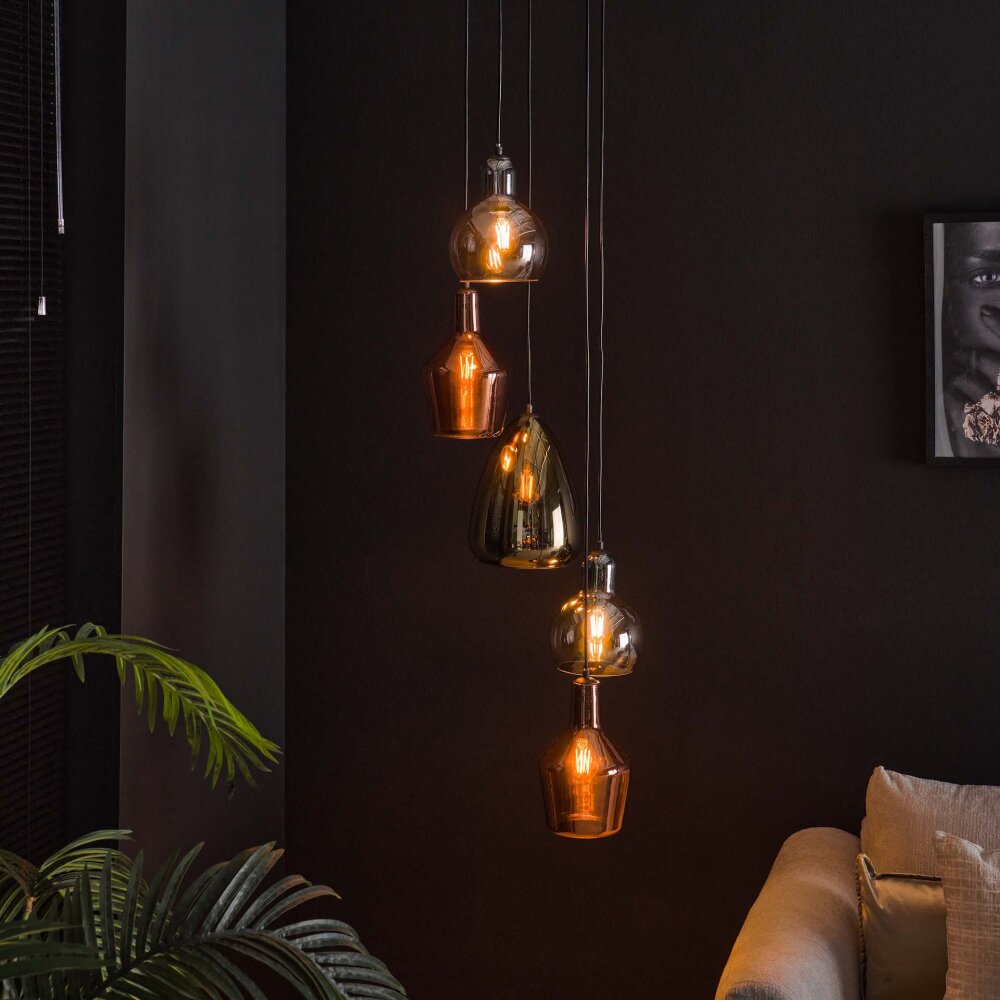 Tricolore Lampa Wisząca Czarny, 5-punktowe main product photo