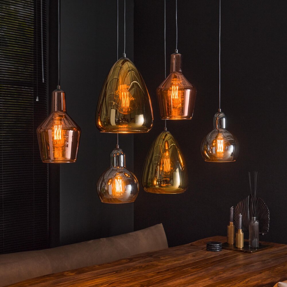 Tricolore Lampa Wisząca Czarny, 6-punktowe main product photo