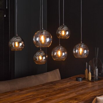 Bicolore Lampa Wisząca Antracytowy, 7-punktowe