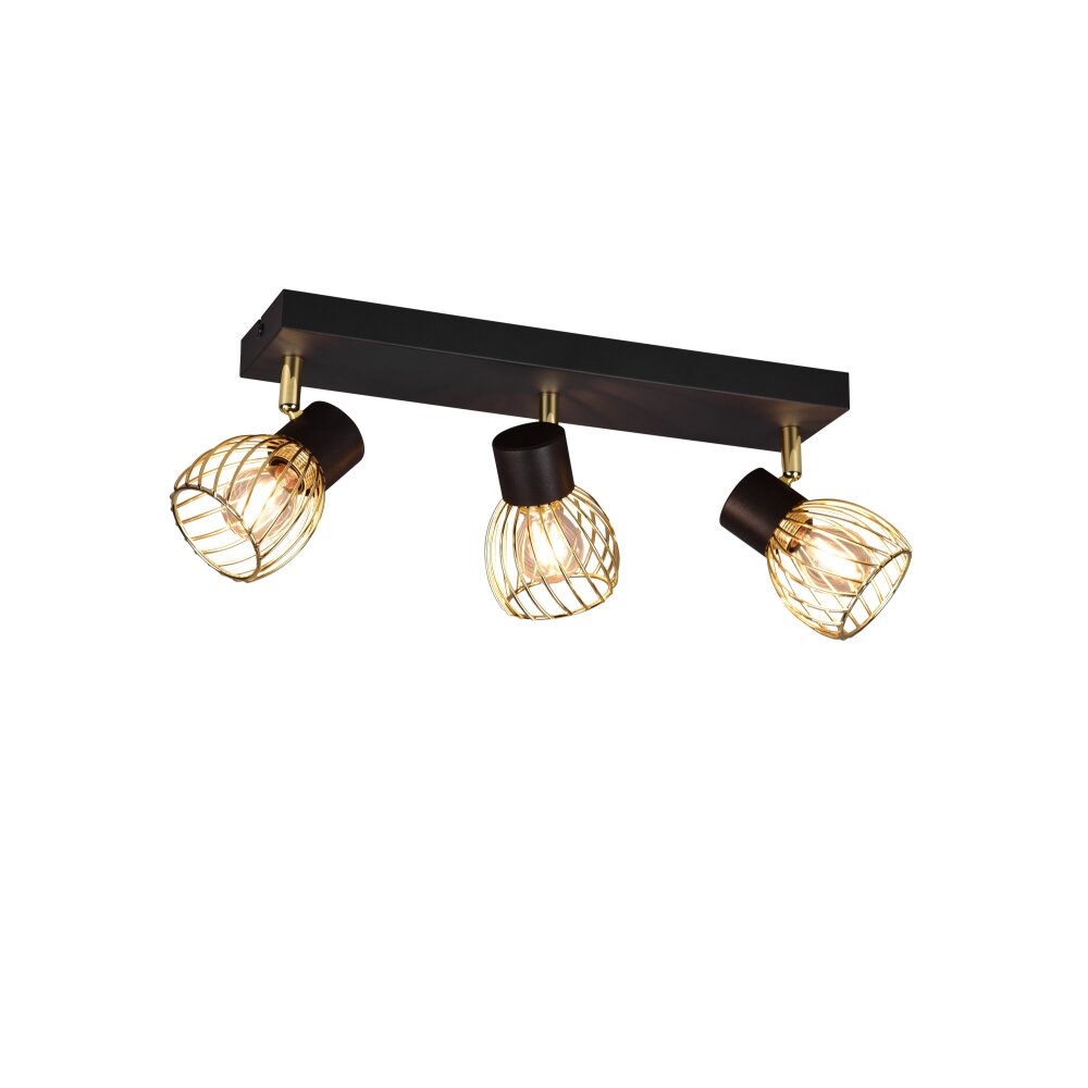 Reality Ardon Lampa Sufitowa Złoty, Czarny, 3-punktowe main product photo