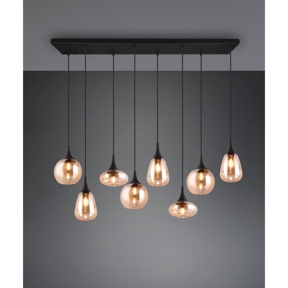 Trio Lumina Lampa Wisząca Czarny, 8-punktowe main product photo