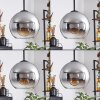 Koyoto Lampa Wisząca - Szkło chrom, przezroczysty, przydymiony, 8-punktowe