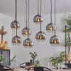 Koyoto Lampa Wisząca - Szkło chrom, przezroczysty, przydymiony, 8-punktowe