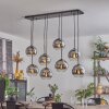 Koyoto Lampa Wisząca - Szkło chrom, przezroczysty, przydymiony, 8-punktowe