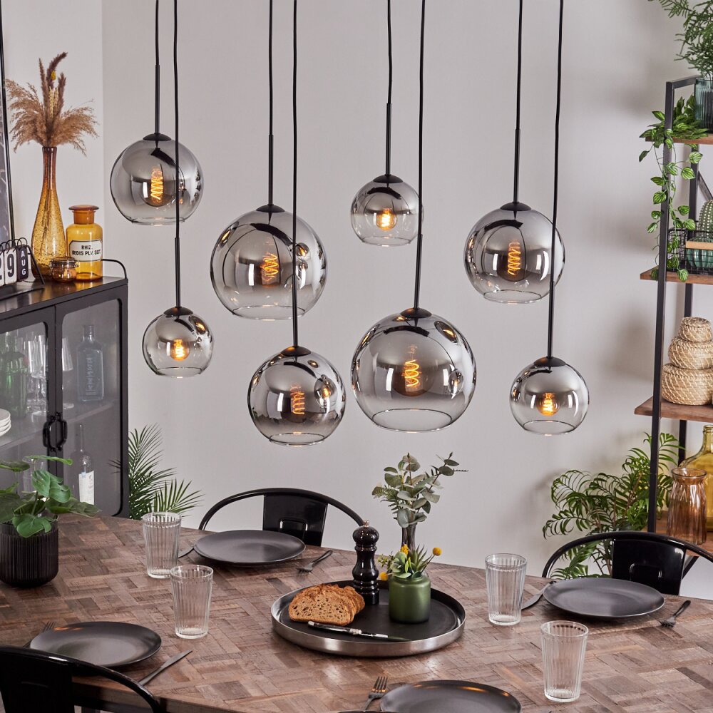 Koyoto Lampa Wisząca - Szkło Chrom, Przezroczysty, Przydymiony, 8-punktowe main product photo