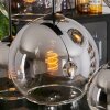 Koyoto Lampa Wisząca - Szkło Chrom, Przezroczysty, Przydymiony, 8-punktowe