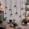 Koyoto Lampa Wisząca - Szkło przezroczysty, przydymiony, 8-punktowe