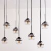 Koyoto Lampa Wisząca - Szkło przezroczysty, przydymiony, 8-punktowe