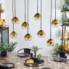 Koyoto Lampa Wisząca - Szkło Złoty, Przezroczysty, 8-punktowe