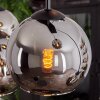 Koyoto Lampa Wisząca - Szkło chrom, przydymiony, 8-punktowe