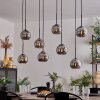 Koyoto Lampa Wisząca - Szkło chrom, przydymiony, 8-punktowe