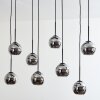 Koyoto Lampa Wisząca - Szkło chrom, przydymiony, 8-punktowe