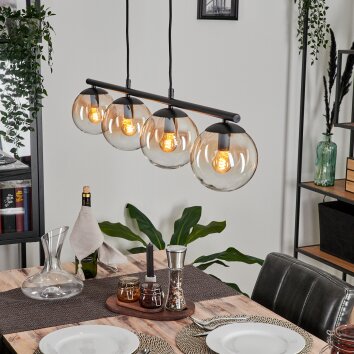 Gastor Lampa Wisząca W kolorze bursztynu, Przezroczysty, 4-punktowe Gastor Lampa Wisząca W kolorze bursztynu, Przezroczysty, 4-punktowe