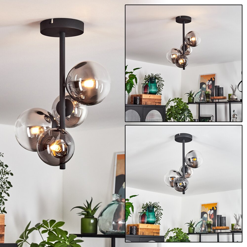 Chehalis Lampa Sufitowa Czarny, 4-punktowe main product photo