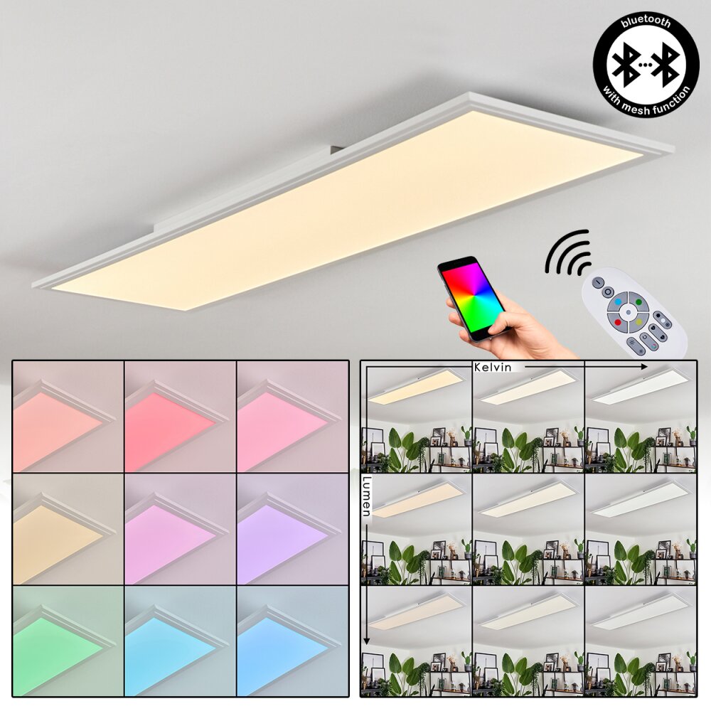 Voisines Lampa Sufitowa LED Biały, 1-punktowy, Zdalne sterowanie main product photo
