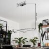 Manlleu Lampa Wisząca Chrom, 1-punktowy
