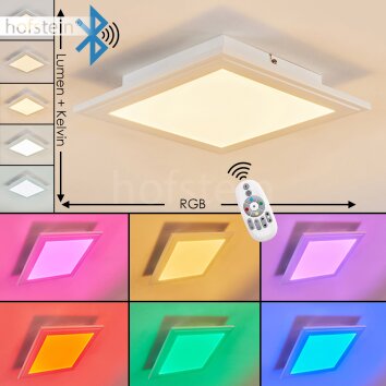 Voisines Lampa Sufitowa LED Biały, 1-punktowy, Zdalne sterowanie, Zmieniacz kolorów