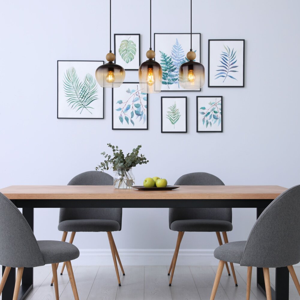Globo COMMY Lampa Wisząca Czarny, 3-punktowe main product photo