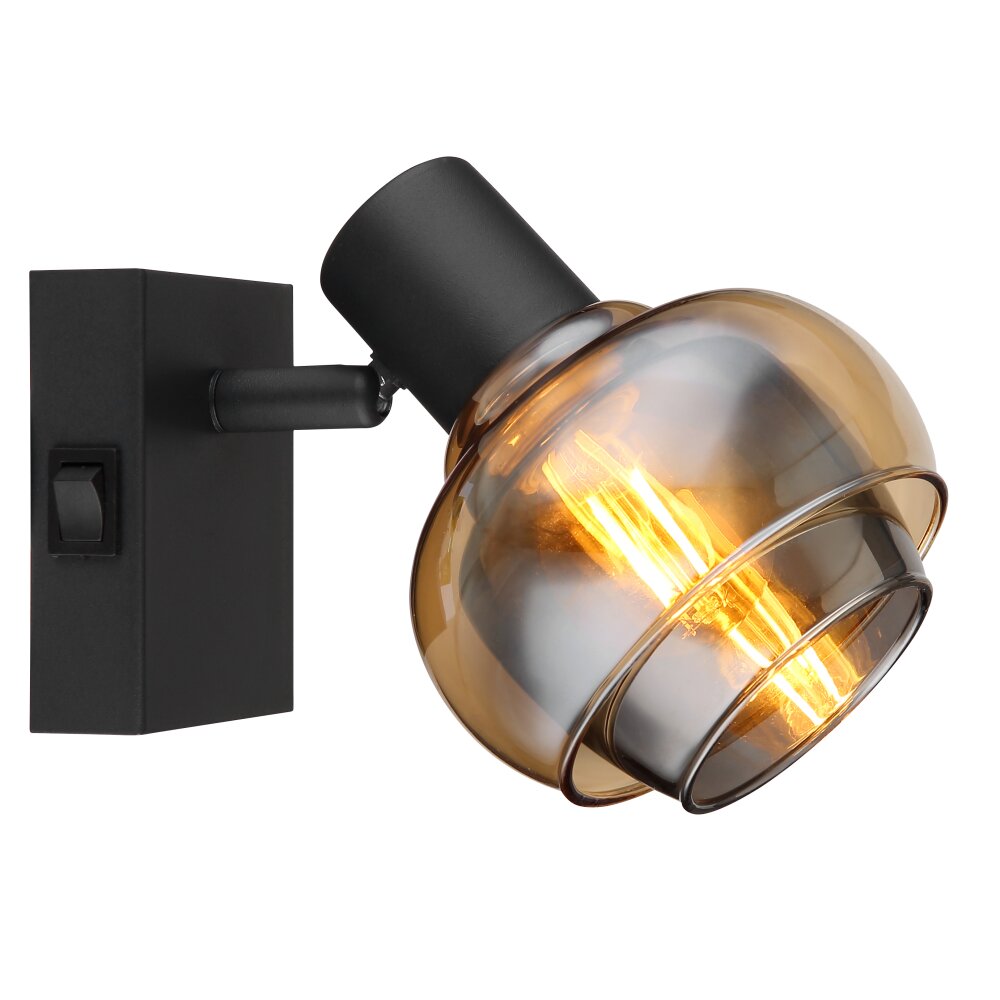 Globo TOKKI Lampa ścienna Czarny, 1-punktowy main product photo