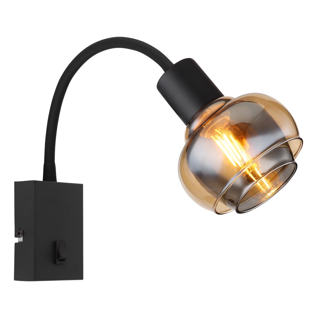Globo TOKKI Lampa ścienna Czarny, 1-punktowy main product photo