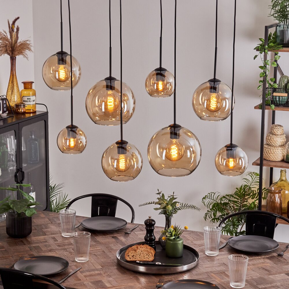 Koyoto Lampa Wisząca - Szkło W kolorze bursztynu, 8-punktowe main product photo
