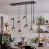 Koyoto Lampa Wisząca - Szkło chrom, przezroczysty, przydymiony, 8-punktowe