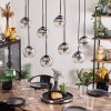 Koyoto Lampa Wisząca - Szkło chrom, przezroczysty, przydymiony, 8-punktowe