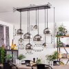 Koyoto Lampa Wisząca - Szkło chrom, przezroczysty, przydymiony, 8-punktowe