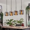 Lauden Lampa Wisząca - Szkło Chrom, Przydymiony, 4-punktowe