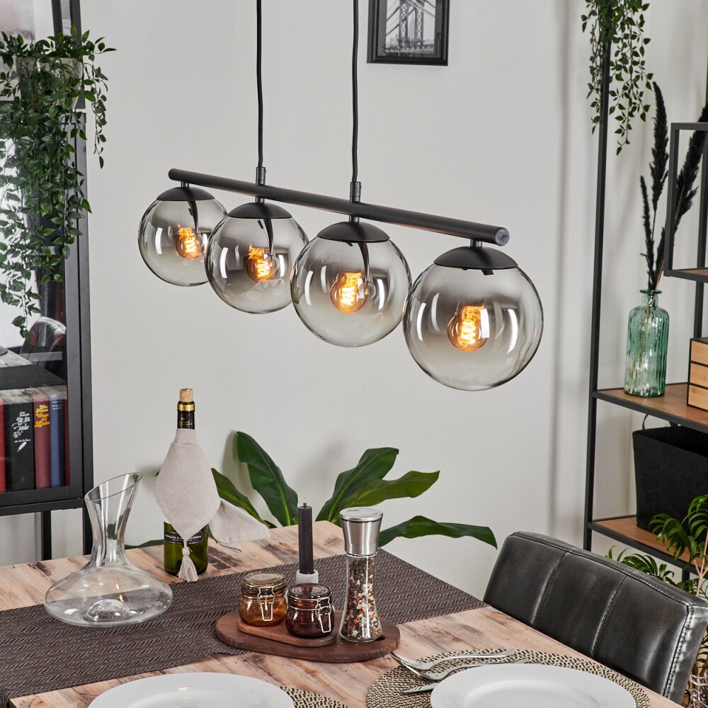 Gastor Lampa Wisząca - Szkło Chrom, Przezroczysty, Przydymiony, 4-punktowe main product photo