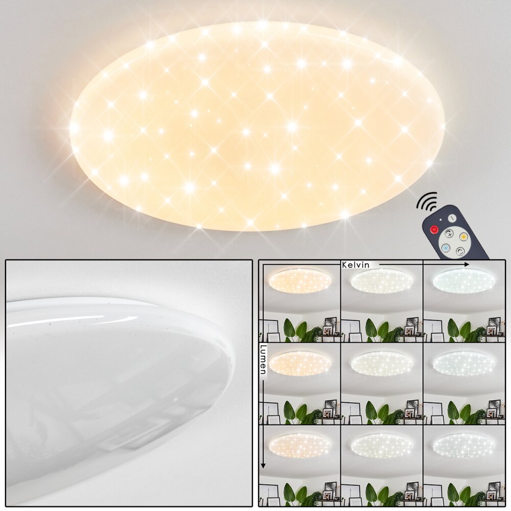 Benifla Lampa Sufitowa LED Biały, 1-punktowy, Zdalne sterowanie main product photo