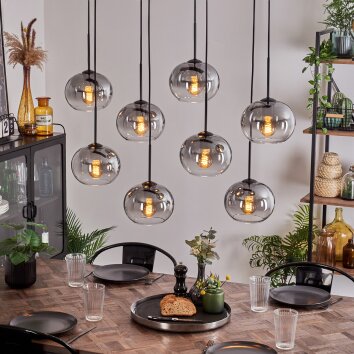 Apedo Lampa Wisząca - Szkło Przezroczysty, Przydymiony, 8-punktowe Apedo Lampa Wisząca - Szkło Przezroczysty, Przydymiony, 8-punktowe