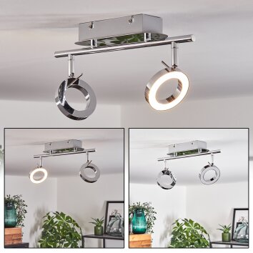 Altamahaw Lampa Sufitowa LED Srebrny, 2-punktowe