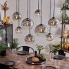 Koyoto Lampa Wisząca - Szkło przezroczysty, przydymiony, 8-punktowe