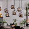 Koyoto Lampa Wisząca - Szkło Chrom, Przydymiony, 6-punktowe