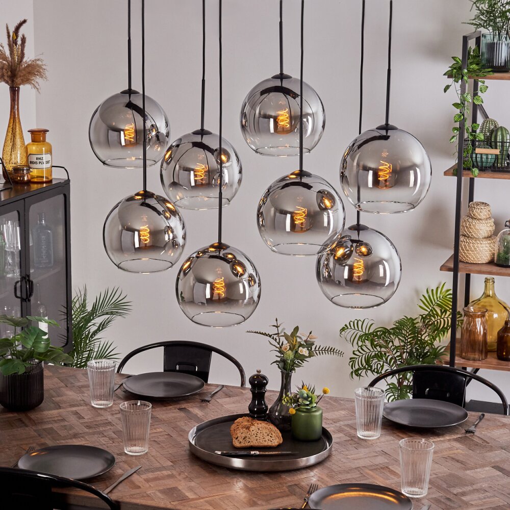 Koyoto Lampa Wisząca - Szkło Chrom, Przezroczysty, Przydymiony, 8-punktowe main product photo