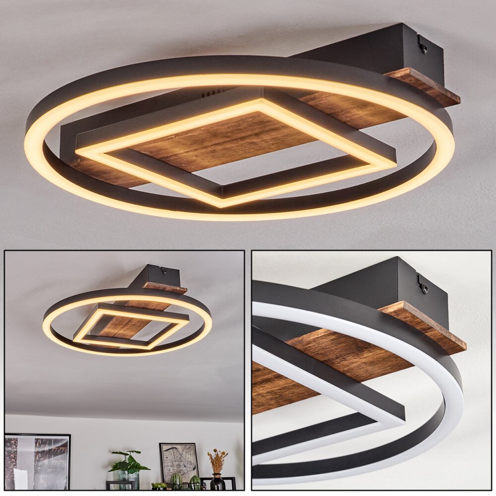 Taboneira Lampa Sufitowa LED Czarny, 1-punktowy main product photo