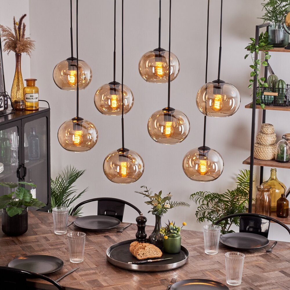 Apedo Lampa Wisząca - Szkło W kolorze bursztynu, 8-punktowe main product photo