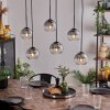 Koyoto Lampa Wisząca - Szkło przezroczysty, przydymiony, 6-punktowe