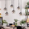 Koyoto Lampa Wisząca - Szkło przezroczysty, przydymiony, 6-punktowe