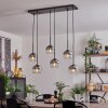 Koyoto Lampa Wisząca - Szkło przezroczysty, przydymiony, 6-punktowe