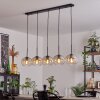 Apedo Lampa Wisząca - Szkło bursztynowy, przezroczysty, 5-punktowe