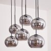 Apedo Lampa Wisząca - Szkło przydymiony, 6-punktowe