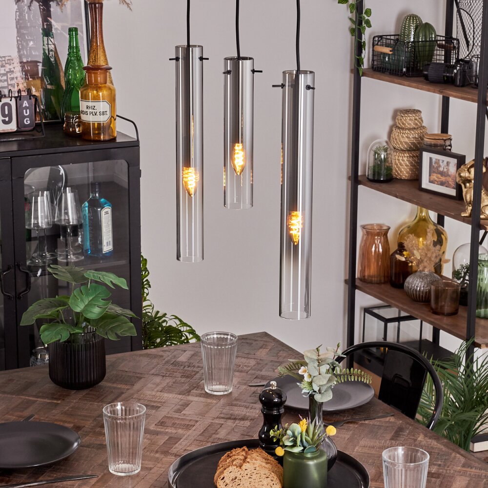Caimitte Lampa Wisząca Przezroczysty, Przydymiony, 3-punktowe main product photo